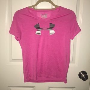 Girls Pink Under Armour Shirt